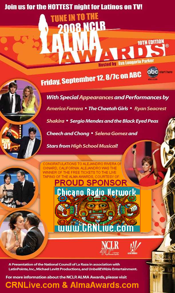 Watch the ALMA Awards on ABC September 12, 2008